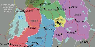 Mapa de kigali Ruanda